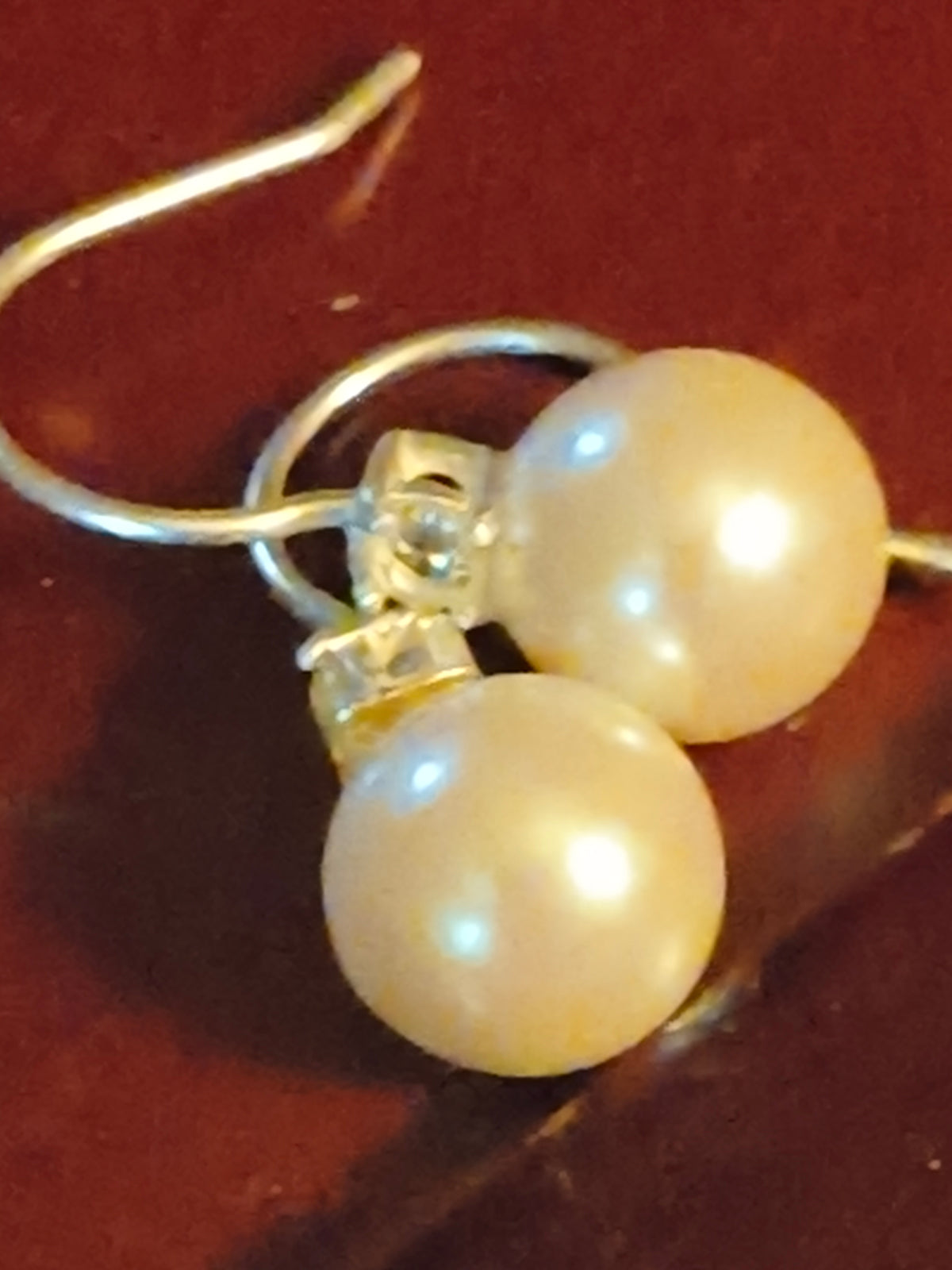 Natural Blush Tahition pearl earrings